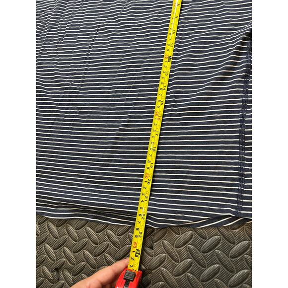 Lululemon Emerald Long Sleeve Modern Stripe Heathered Code‎ Blue White Size 4 - Picture 8 of 8